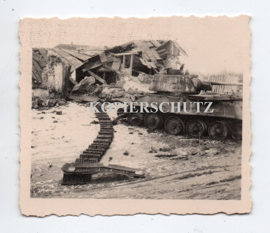 Russland Schlachtfeld zerst. SDkfz Panzer tank Sturmgeschütz Gebäude