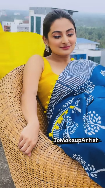 Esther Anil Hot in saree.webm_snapshot_00.18.814