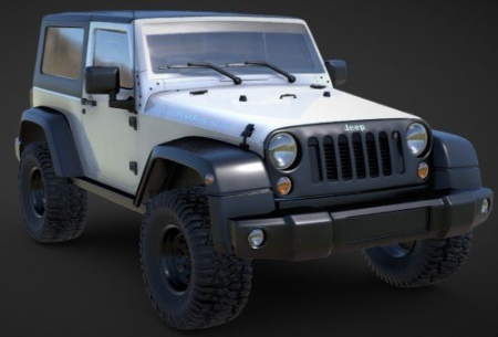 Jeep Wrangler Rubicon 2010 3D Model