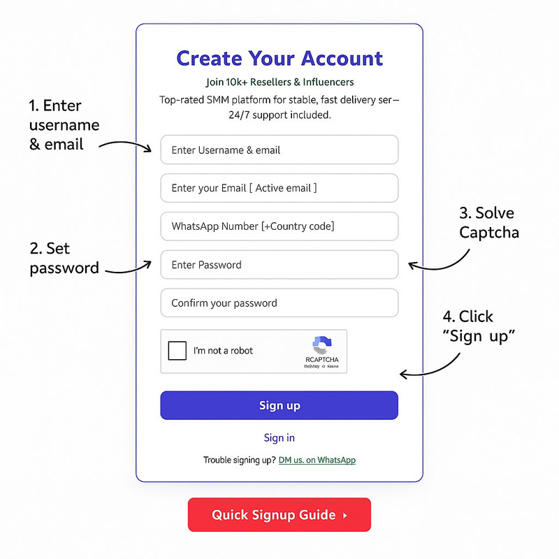 ShakerGainsKE Sign Up Screenshot