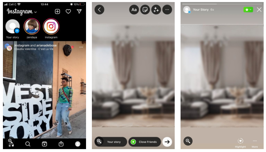 Cómo compartir una historia con tus amigos cercanos en Instagram