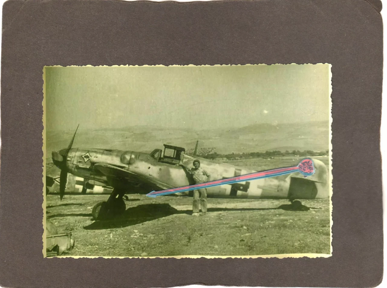 Jn19) Foto Flugzeug Messerschmitt Me 109 Bf 109 Tar Kennung