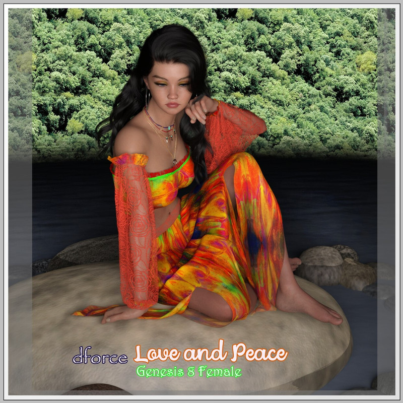 dforce-Love and Peace Outfit - G8F