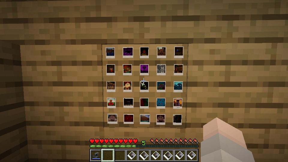 5x5 photo wall