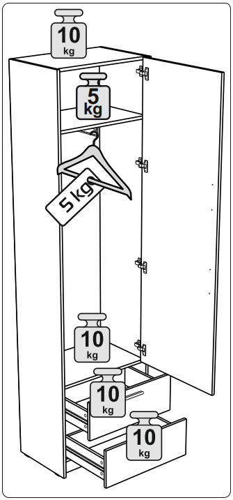 Распашной шкаф Оттавия