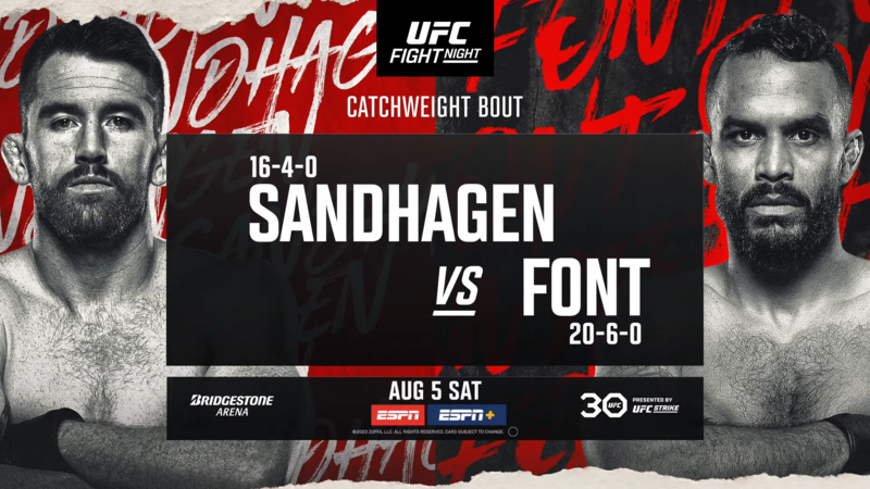 Промо преди UFC on ESPN: Сандхаген - Фонт