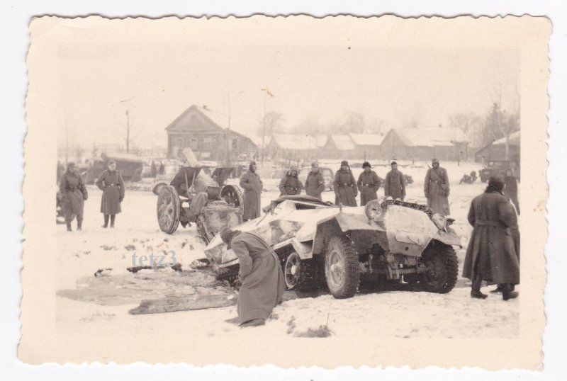 Russland SDkfz LKW Halbkette Geschütz Kanone Mör