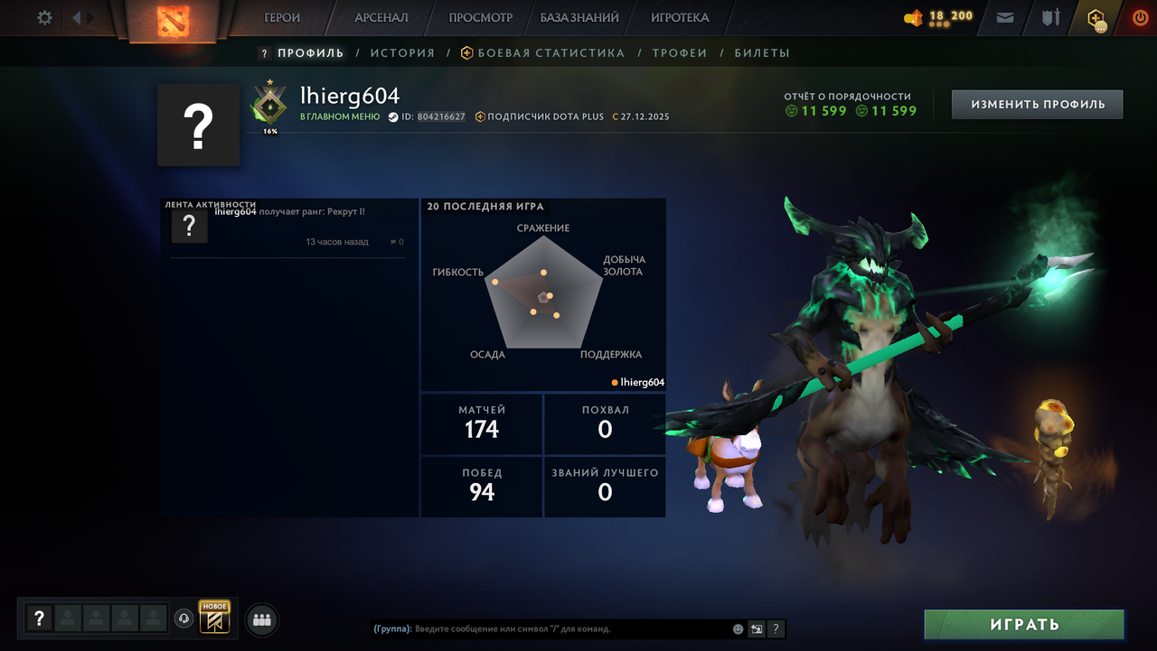 Dota 2 Account  MMR