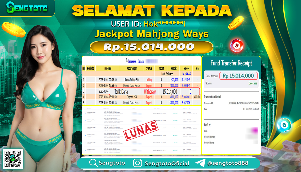 BUKTI PEMBAYARAN SLOT MAHJONG WAYS