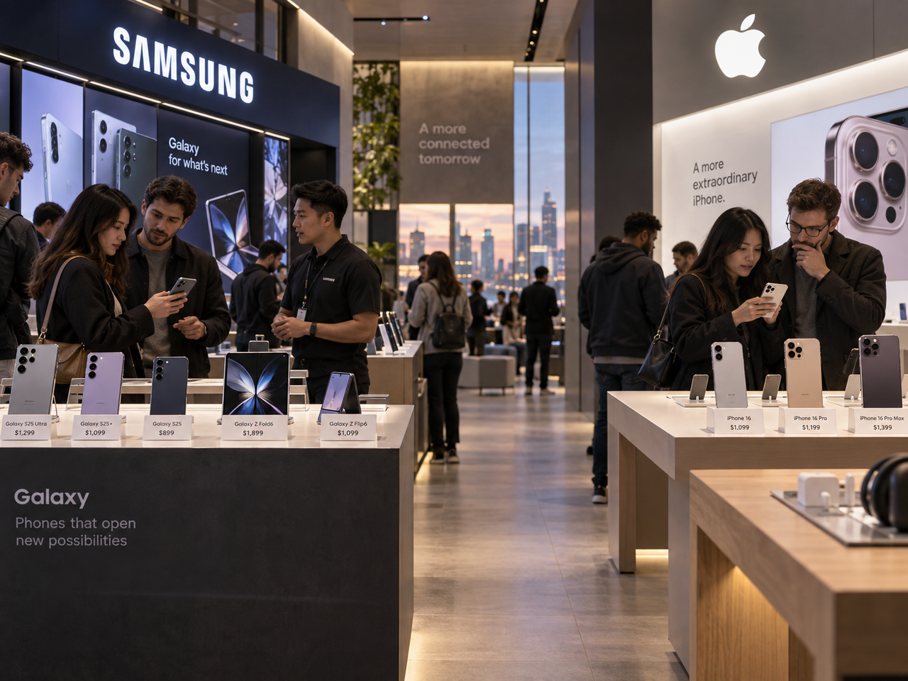 Samsung lidera smartphones em 2026, mas Apple mostra por que vender mais não significa ganhar mais