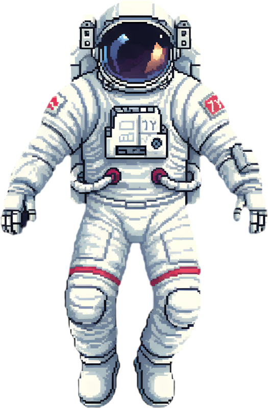 بدلة فضاء تطفو