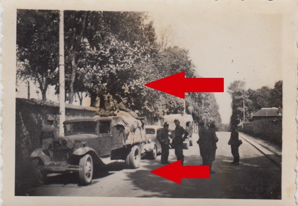 Foto Versailles Beute LKW auf der Straße Mai 194