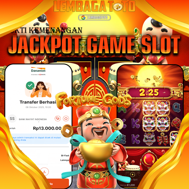 BUKTI JACKPOT 09 OCTOBER LEMBAGATOTO FORTUNE GODS Rp.13.000.000,- LUNAS