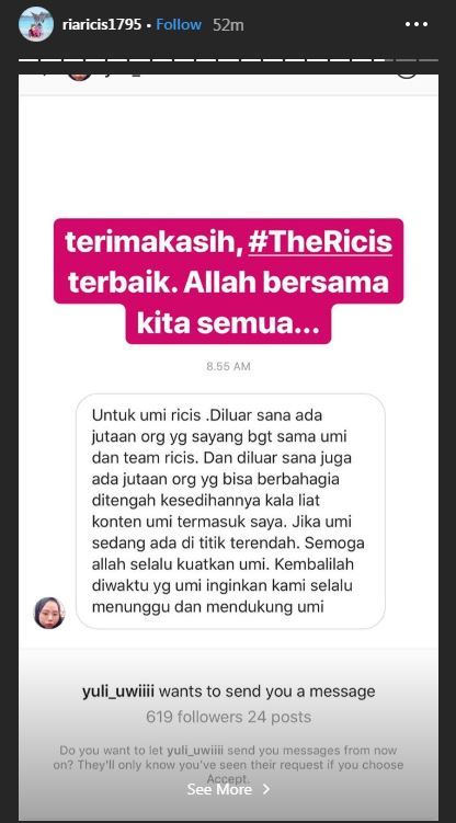 Instagram/riaricis1795