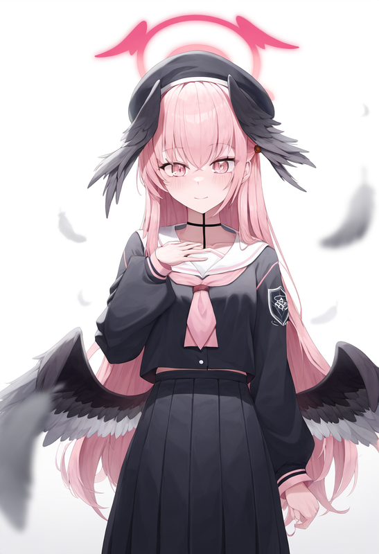 depth of field, 1girl, [[[[koharu (blue archive)]]]], {{{{aged up}}}}, {{long ha s-3672024346