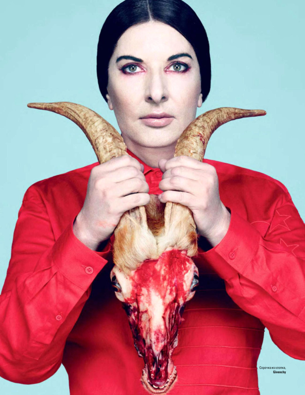 Marina Abramovic in Vogue Ukraine, August 2014