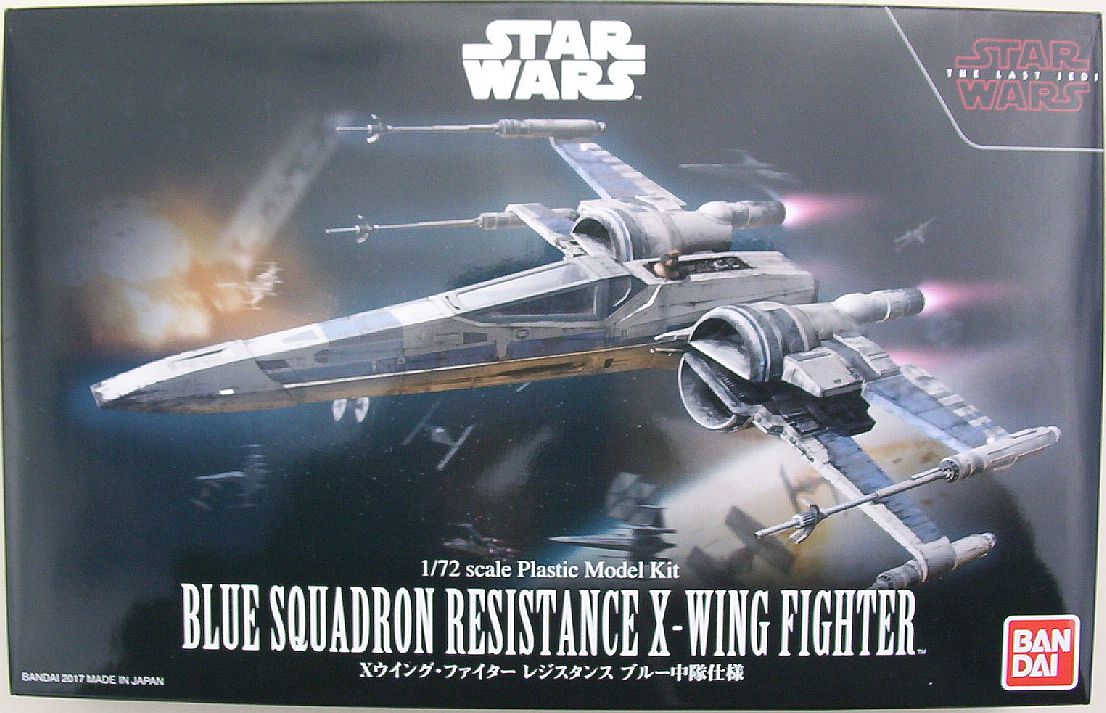 Bandai 72 Blue Squadron Resistance X-Wing Fighter (TLJ)