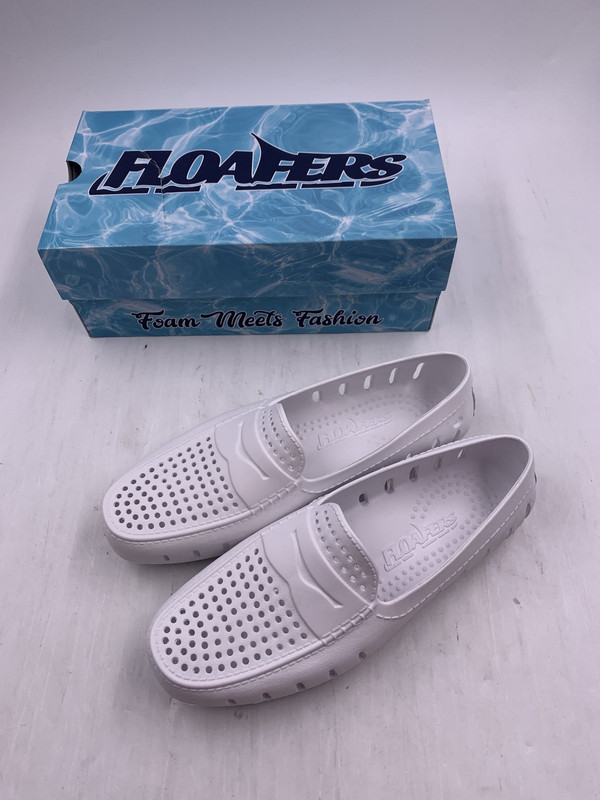 FLOAFERS COUNTRY CLUB DRIVER BRIGHT WHITE  US 9 EU 42 MENS SHOES