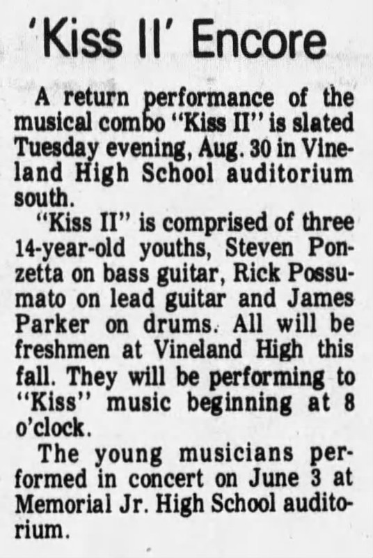 KISS II New Jersey August 20 1977