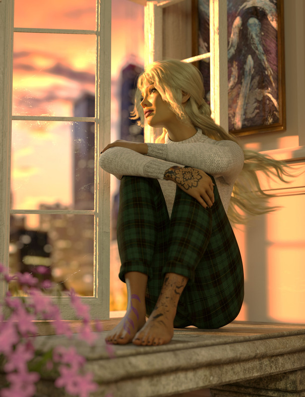Insights of Her Mind Thinking Poses for Genesis 9