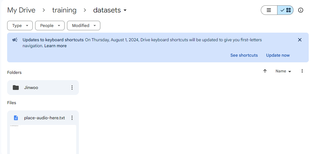 dataset folder