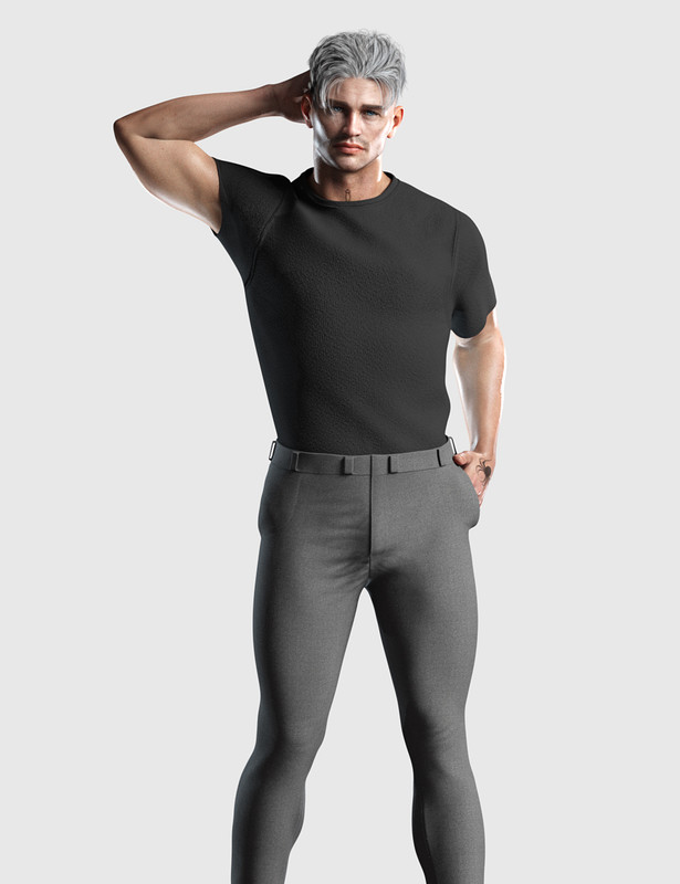 dForce Tucked Tee Outfit for Genesis 8 and 8.1 Males