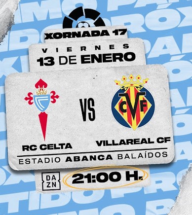 2022-2023 | 17ª Jornada |  R.C. Celta 1-1 Villarreal 13-12-2022-0-12-38-55
