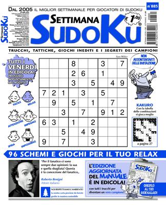 Settimana Sudoku N.885 – 27 Luglio 2022