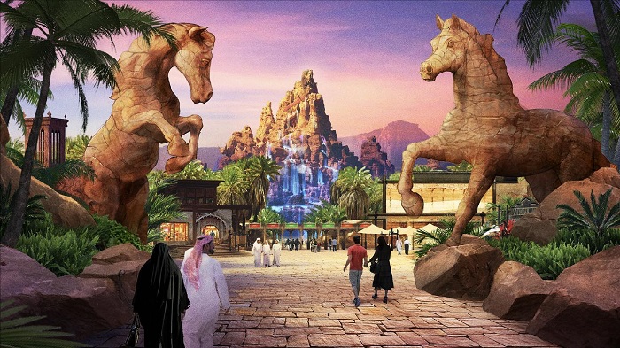 Taman akan memiliki sembilan zona berbeda, masing-masing diberi nama sesuai dengan alam dan satwa liar setempat.