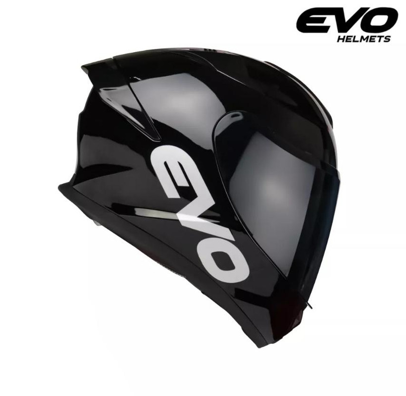 EVO SVX-02 GLOSS BLACK FULLFACE HELMET 