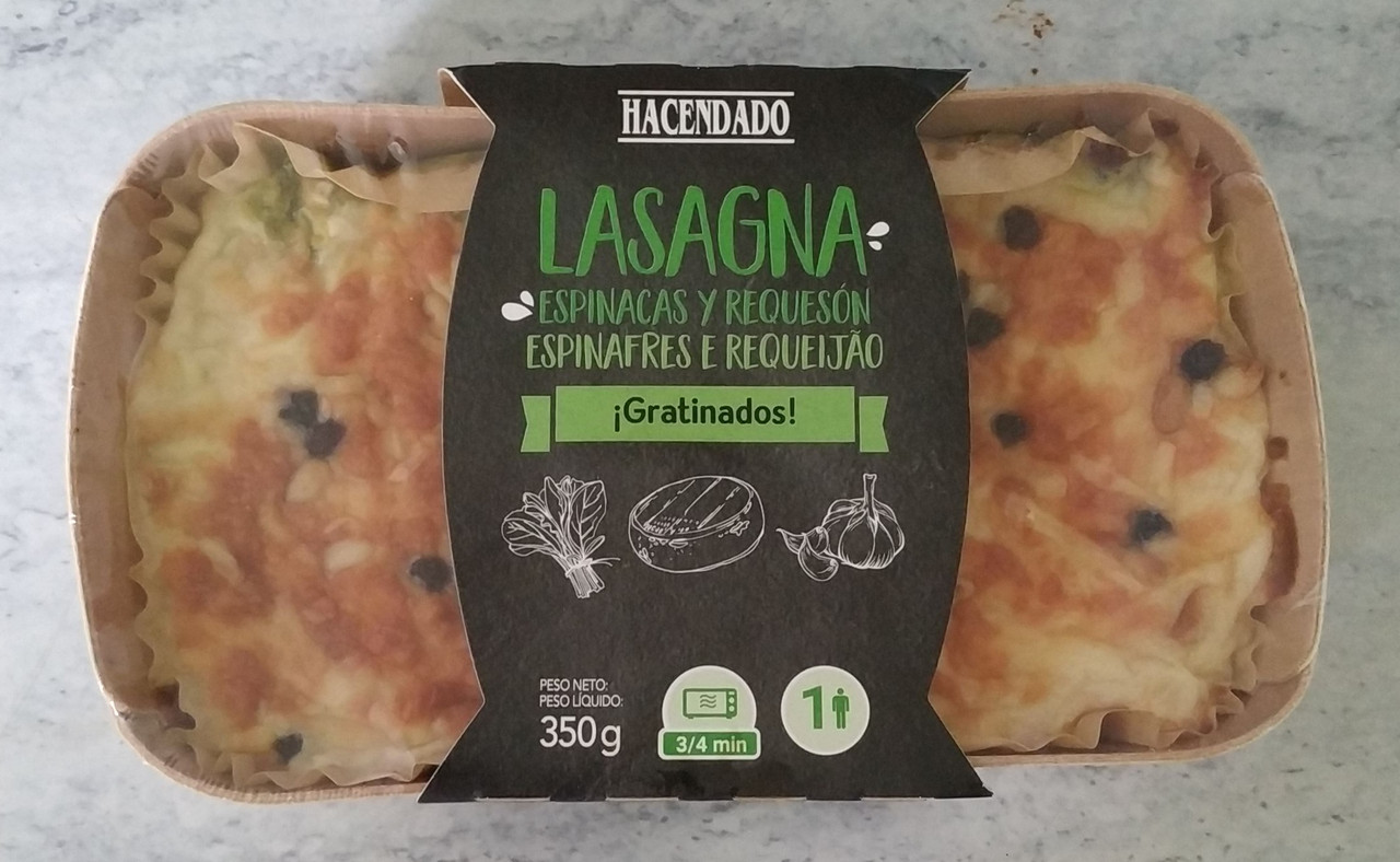 Lasaña-Espinacas