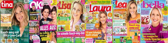 Cover: 6 mal Frauenmagazine No 13 vom 20  März 2024