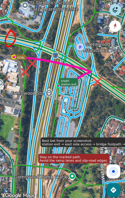 greenwood safe exit route satellite