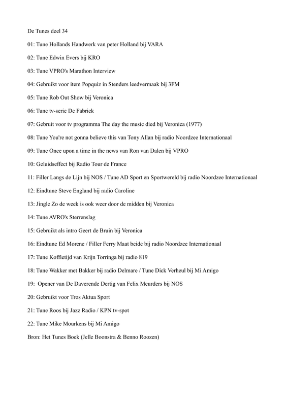 tunes deel 34