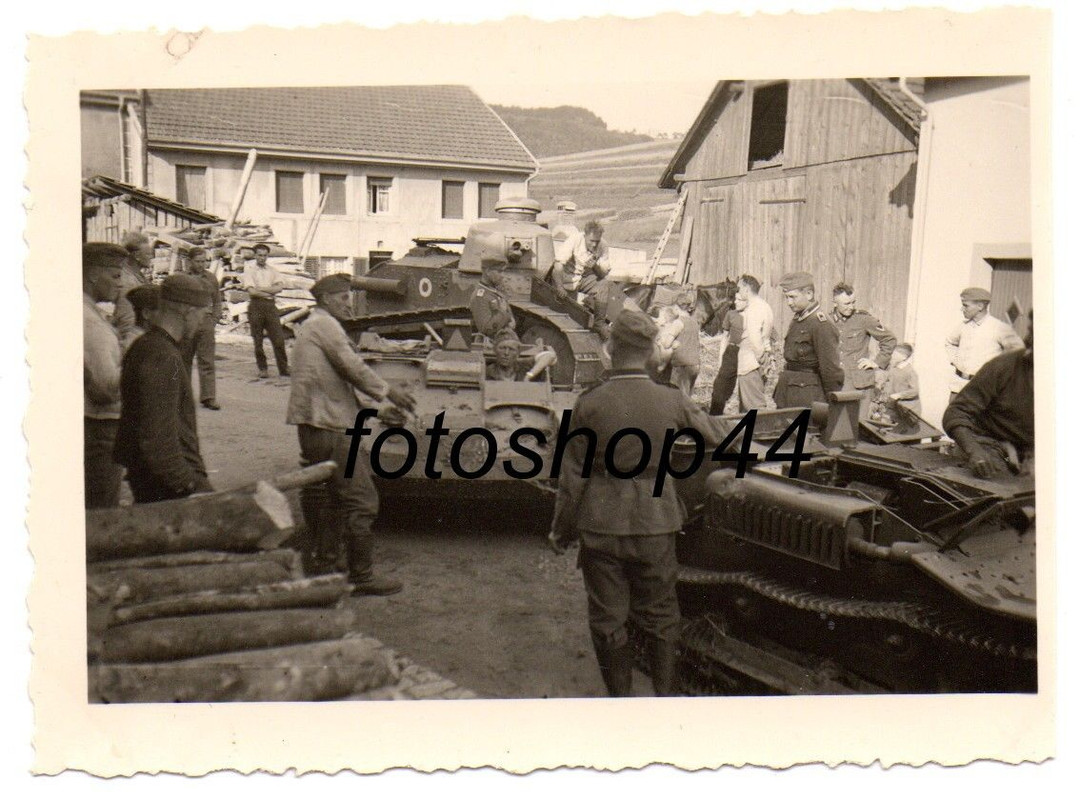 französischer Panzer Beute