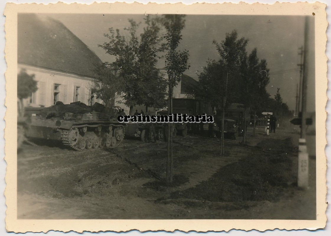 Orig. Foto Vormarsch Sturmgeschütz StuG III Panzer StuG.Abt.191 