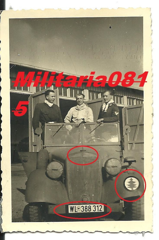 2 WK Technik Luftwaffen Kübel mit Staffel wappen