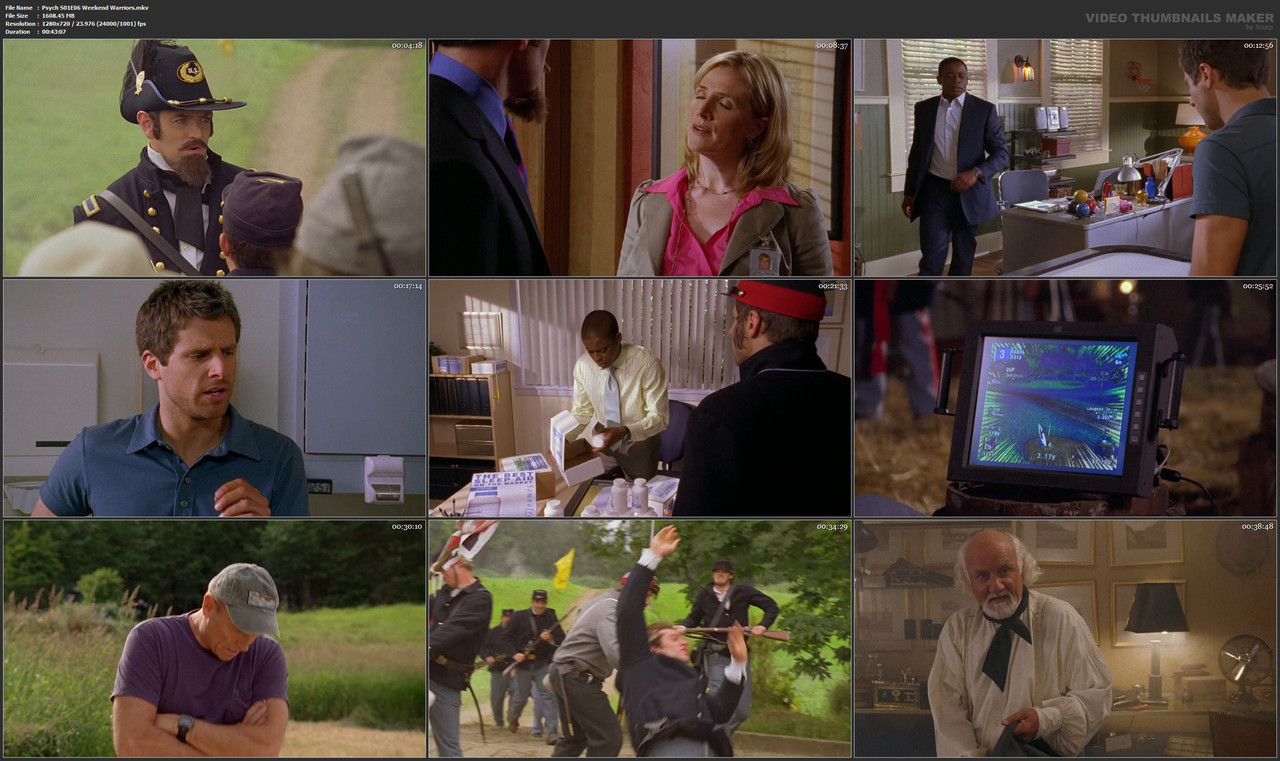 Psych S01E06 Weekend Warriors.mkv