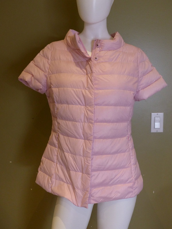 My Anorak Short Sleeve Puffer Jacket Pink Womens S