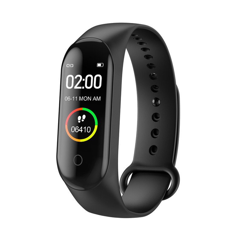 Bratara Fitness Fit Band 4, Sport, bluetooth, ritm cardiac, monitorizarea  presiunii arteriale, ceas, pedometru, 0.96 inch ecran color, negru - eMAG.ro