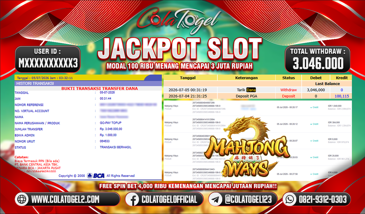JACKPOT SLOT GACOR!!