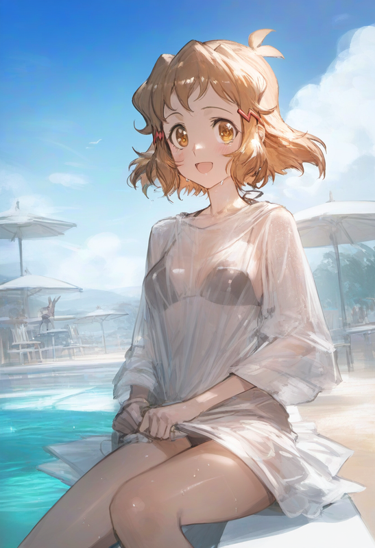 1girl, tachibana hibiki (symphogear), {{kobayashi ritz (artist)}}, {{reoen (arti s-4124454454