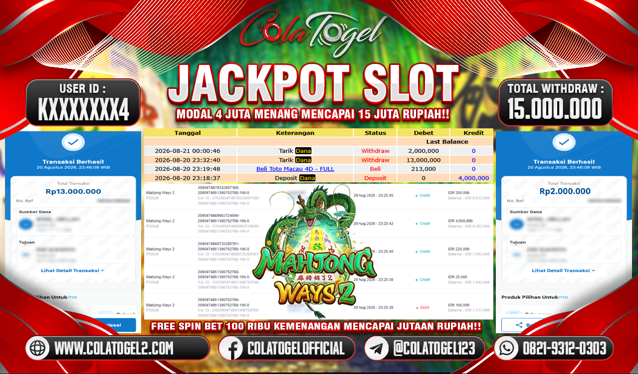 JACKPOT SLOT GACOR!!
