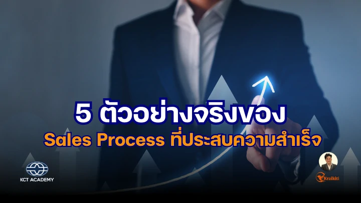 ภาพปกบทความแสดงถึงกระบวนการขายที่ประสบความสำเร็จในหลากหลายขั้นตอน