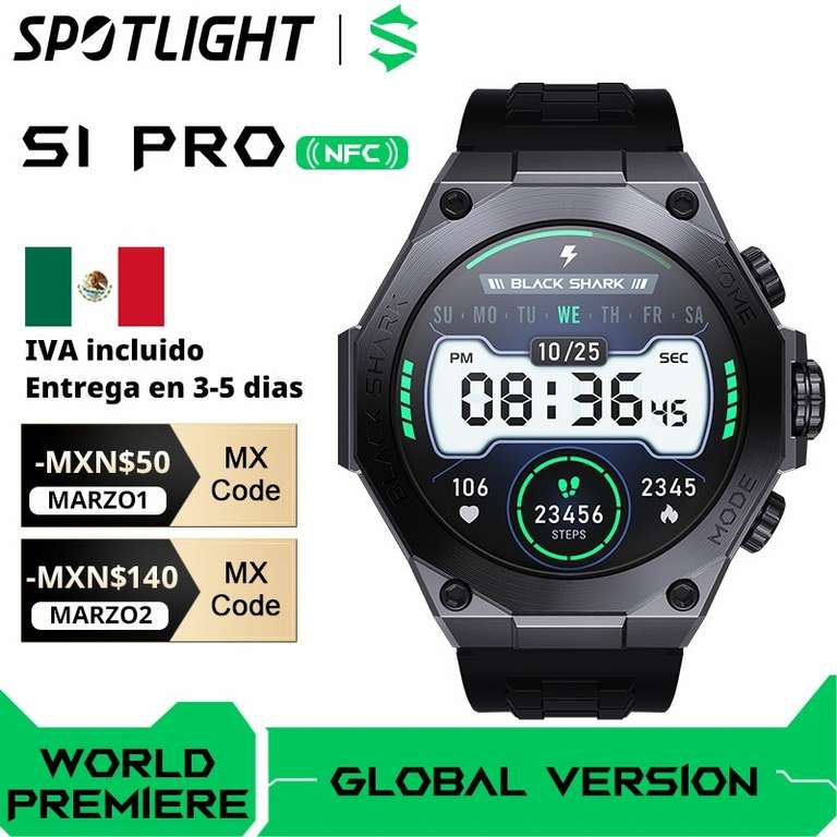 Aliexpress: smartwatch blackshark s1 pro 
