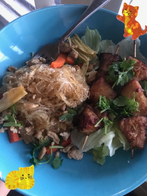 cambodian stiry fry glass noodles