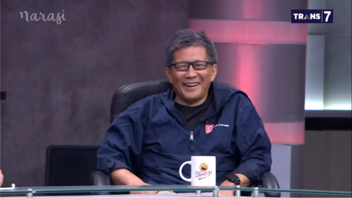 Rocky Gerung saat menjadi tamu di acara Mata Najwa