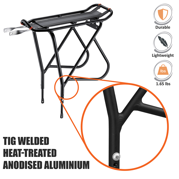 Ibera Bike Rear Rack Carrier Non-Disc Brake Mount Bike Cargo