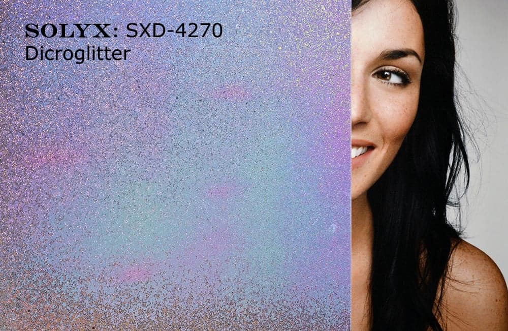 SXD-4270 DichroGlitter – Coloured Window Film. SXD-4270 DichroGlitter is a durable, dimensionally stable, translucent vinyl film with a dichroic 3D…