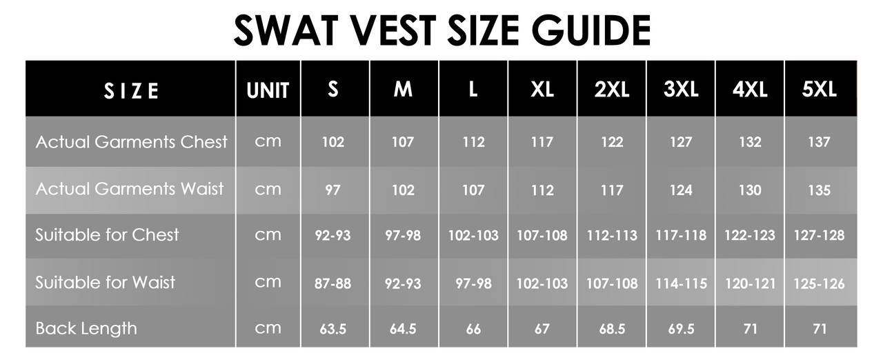 traditional-style genuine leather Warrior waistcoat size chart uk size measurements and fitting guide